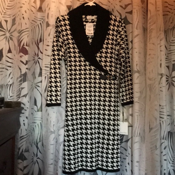 Calvin Klein Dresses & Skirts - Black & White Houndstooth Dress